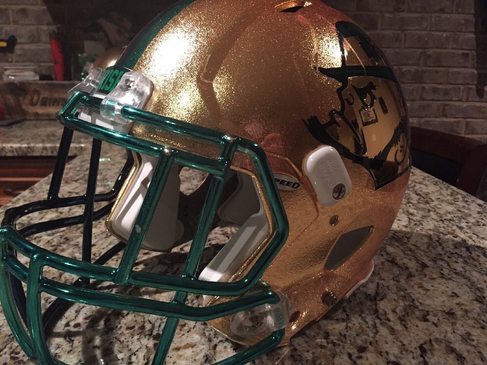 2015 football helmets for sale Notre Dame Football 2015 Shamrock Series Game Used Worn Helmet #5 – SPORTSCRACK