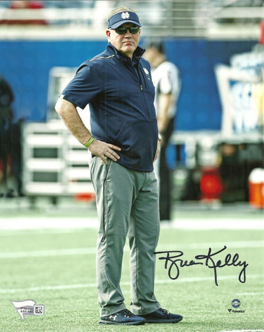 Brian Kelly Notre Dame Fighting Irish Autographed 8" x 10" Photograph