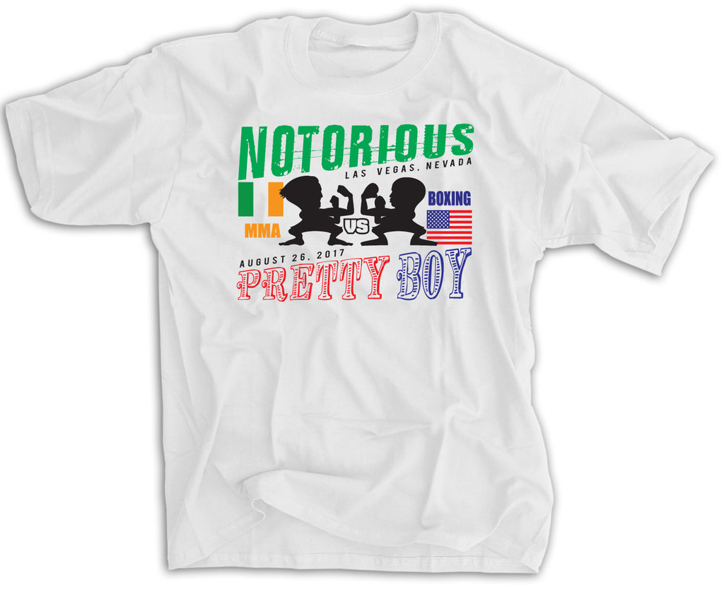 NEW SHIRT: The Notorious McGregor vs Pretty Boy Mayweather Fight Shirt is FIRE!