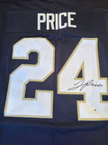 Jadarian Price Autograph Notre Dame Custom Jersey JSA COA