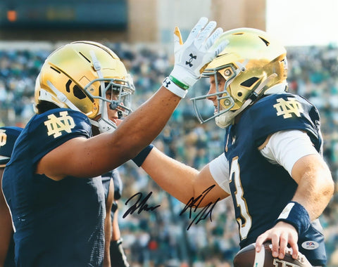 Riley Leonard & Jaden Greathouse Signed Notre Dame Fighting Irish 16x20 Photo (PSA)