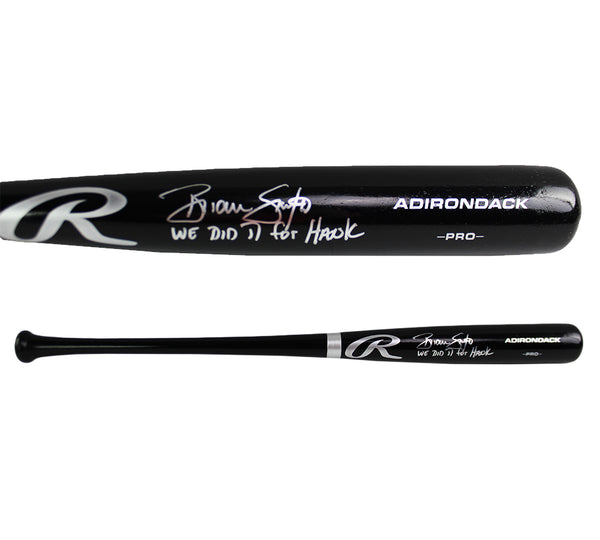 Brian Snitker Signed Atlanta Braves Rawlings Black MLB Bat With “We Did It For Hank” Inscription