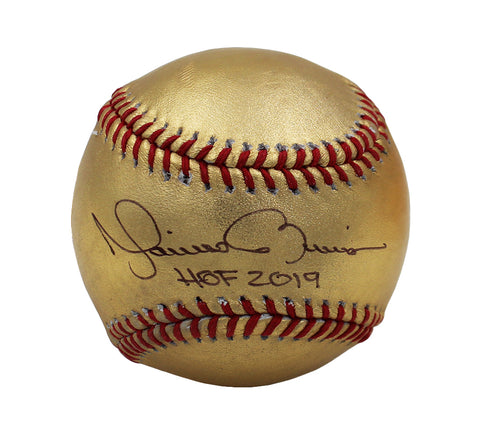 Mariano Rivera Signed New York Yankees Rawlings Official Major League Gold MLB Baseball with “HOF 19” Inscription