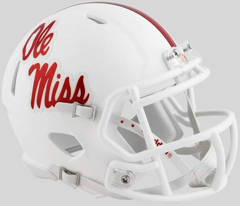 Mississippi (Ole Miss) Rebels Speed Replica Football Helmet Gloss White