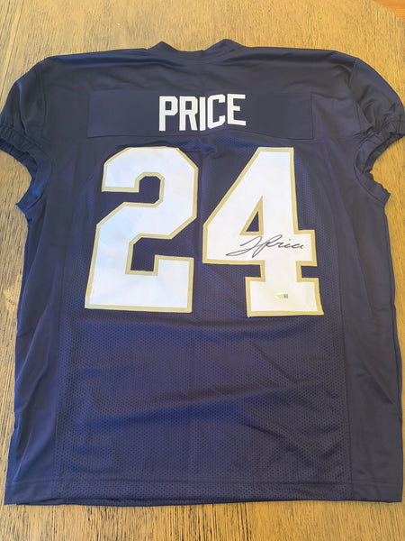 Jadarian Price Autograph Notre Dame Custom Jersey JSA COA