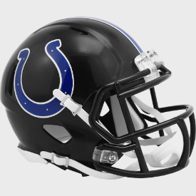 INDIANAPOLIS COLTS BLACK SPEED MINI HELMET