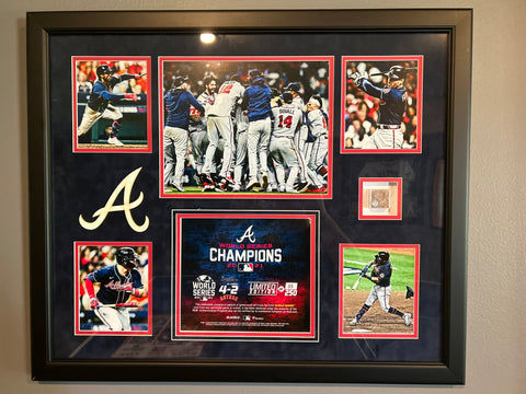 2021 World Series Champions Collage Game-Used Dirt