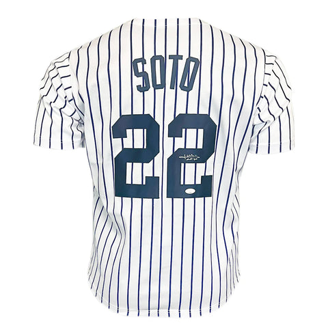 Juan Soto Signed New York Pinstripe Baseball Jersey