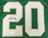 Benjamin Morrison Signed Notre Dame Shamrock Green Custom #20 Jersey
