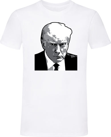Donald Trump Mug Shot White Shirt