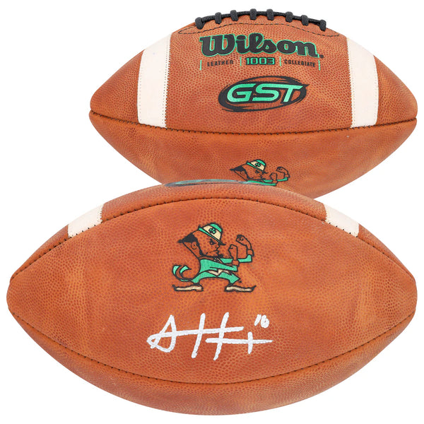 Sam Hartman Notre Dame Fighting Irish Autographed Authentic Wilson Game Model Football