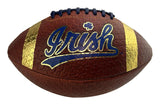 Officially Licensed Notre Dame IRISH Collector's Shamrock Gold Foil Football Limited Edition