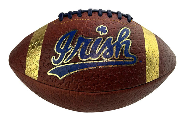 Officially Licensed Notre Dame IRISH Collector's Shamrock Gold Foil Football Limited Edition
