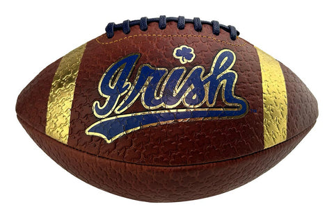 Officially Licensed Notre Dame IRISH Collector's Shamrock Gold Foil Football Limited Edition