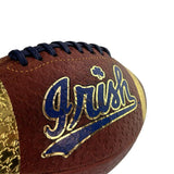 Officially Licensed Notre Dame IRISH Collector's Shamrock Gold Foil Football Limited Edition