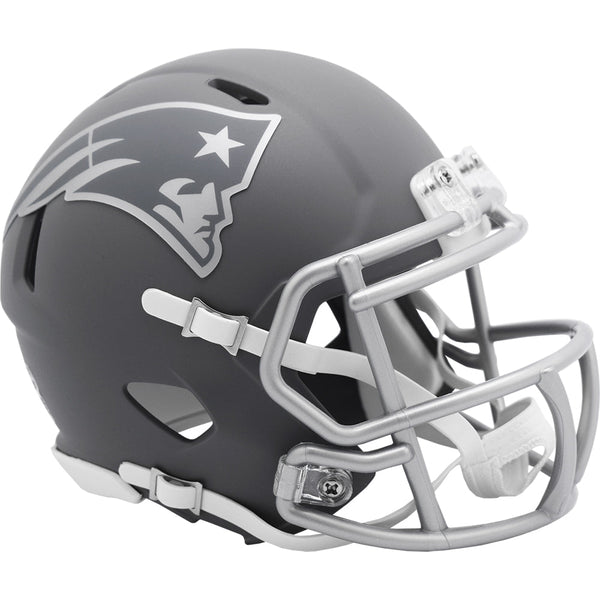 New England Patriots SLATE Mini Speed Football Helmet