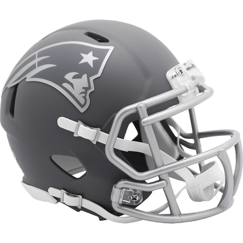 New England Patriots SLATE Mini Speed Football Helmet
