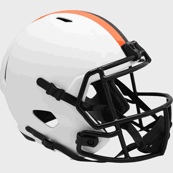 Cleveland Browns 2023 Riddell Flat White Alternate Revolution Speed Replica Football Helmet