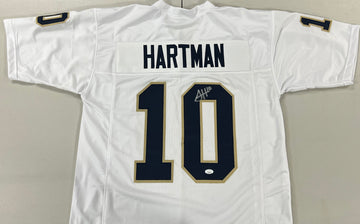 Sam Hartman Signed Notre Dame White Jersey