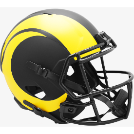 Los Angeles Rams Speed Replica Football Helmet Black ECLIPSE