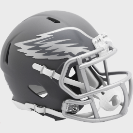 Philadelphia Eagles SLATE Mini Speed Football Helmet