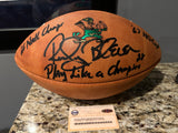 Rocky Bleier Signed Notre Dame Game Model Wilson Football