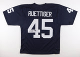 Rudy Ruettiger Signed Notre Dame Blue Custom #45 Throwback Jersey