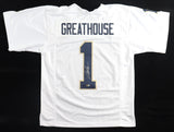 Jaden Greathouse Signed Notre Dame Custom White Jersey PIA COA
