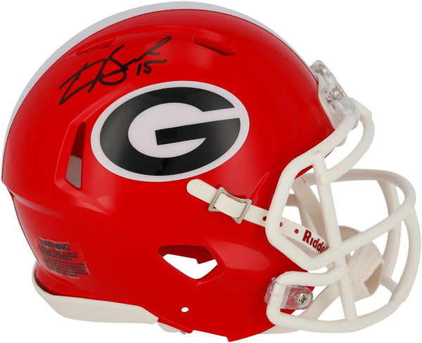Carson Beck Georgia Bulldogs Autographed Fanatics Authentic Riddell Speed Mini Helmet