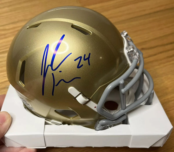 Jack Kiser Signed Notre Dame Speed Mini Helmet