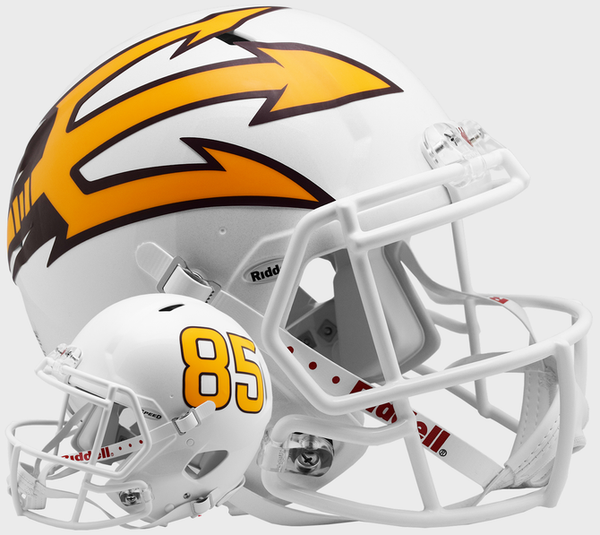 Arizona State Sun Devils White Metallic Authentic Speed Football Helmet