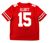 Ezekiel Elliott Signed Ohio State Nike Game Style Red Jersey