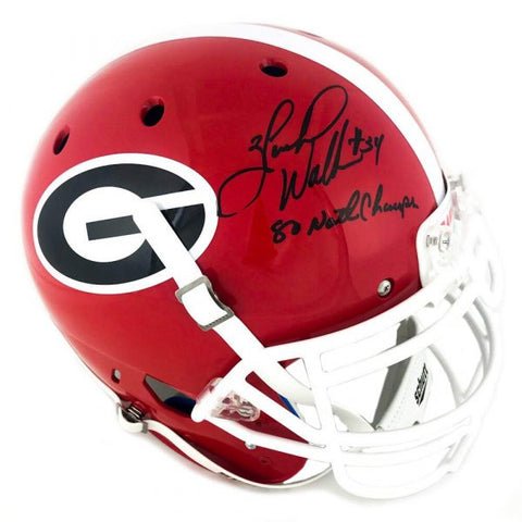 Herschel Walker Signed Georgia Bulldogs Schutt Authentic Helmet with “80 Natl Champs” Inscription
