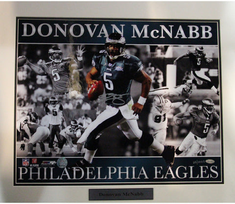 Donovan McNabb Eagles with Ghosting Matted Signed 16x20 Collage Photo (LE/2000)