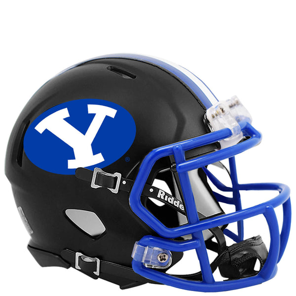 BYU Brigham Young Cougars Matte Black 2020 Revolution Speed Mini Football Helmet