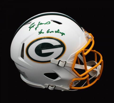 Brett Favre Signed Green Bay Packers Speed Authentic White Matte NFL Helmet with “Gunslinger” Inscription – Limited Edition of 44