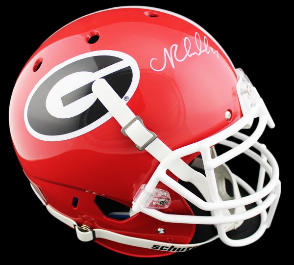 authentic schutt ncaa football helmets Nick Chubb Signed Georgia Bulldogs Schutt Authentic NCAA Helmet