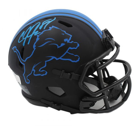 Calvin Johnson Signed Detroit Lions Speed Eclipse NFL Mini Helmet