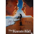 Macchio, Kove, & Zabka Signed Karate Kid “Movie Poster” Unframed 16×20 Photo with 3 Inscriptions