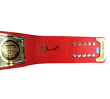 Brock Bowers Signed Georgia Bulldogs Red 2022 Champion Edition Wrestling Belt