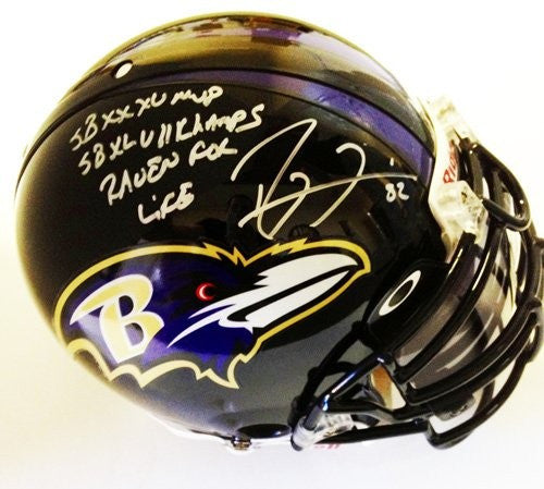 Ray Lewis Autographed Signed Baltimore Ravens Riddell Lunar