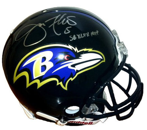 Joe Flacco Signed Baltimore Ravens Authentic Helmet "SB XLVII MVP"