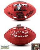 Joe Montana Autographed/Signed San Francisco 49ers Throwback Authentic Super Bowl 24 NFL Football With "SB XXIV MVP" Inscription