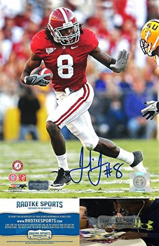 Julio Jones Autographed/Signed Alabama Crimson Tide 8x10 NCAA Photo "Running"