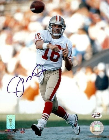Joe Montana Autographed/Signed San Francisco 49ers 8x10 NFL Photo White Jersey