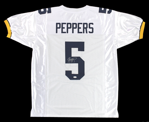 Jabrill Peppers Signed Michigan Wolverines Custom White Jersey