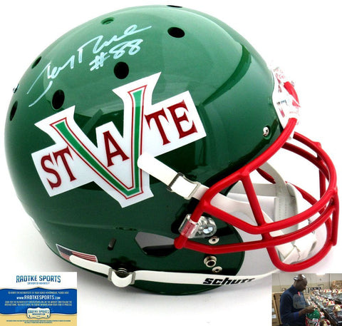 Jerry Rice Autographed/Signed MVSU Delta Devils Schutt Full Size NCAA Helmet
