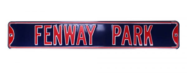 Boston Red Sox Fenway Park Officially Licensed Authentic Steel 36×6 Blue & Red MLB Street Sign