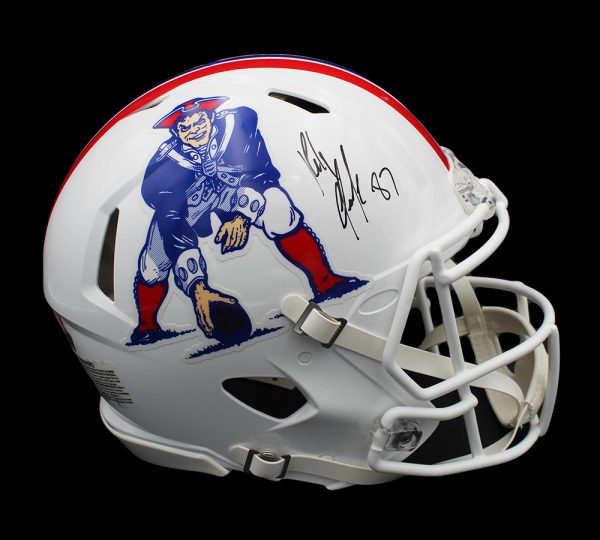 cheap signed football helmets Rob Gronkowski Signed New England Patriots Throwback Speed Authentic N – SPORTSCRACK