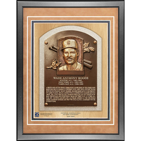 Wade Boggs 11x14 Framed Baseball Hall of Fame Plaque - Memorabilia - SPORTSCRACK
